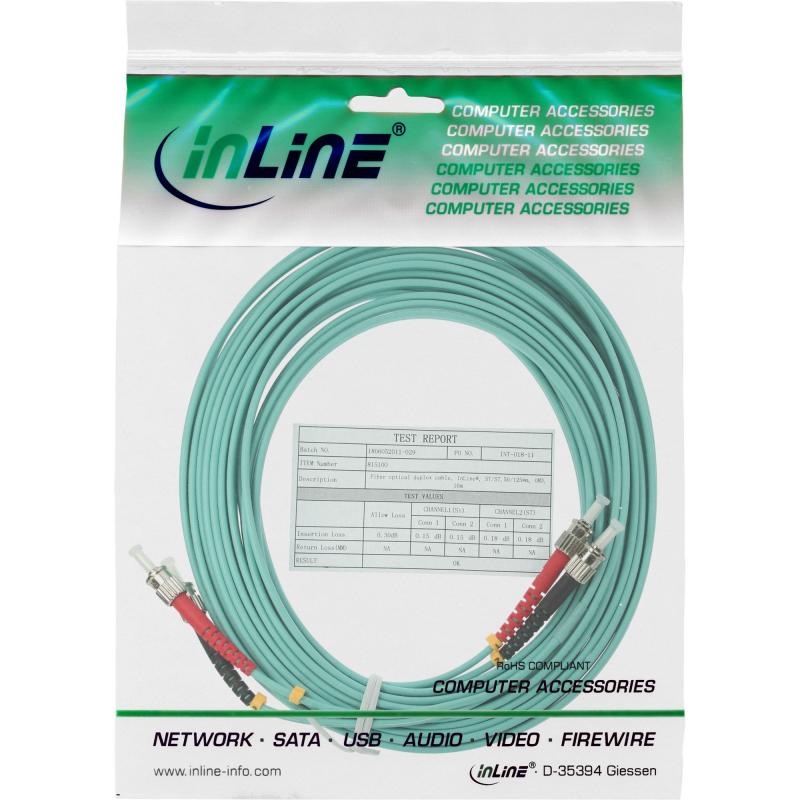 LWL Patchkabel ST/ST OM3 – Multimode Duplex, halogenfrei